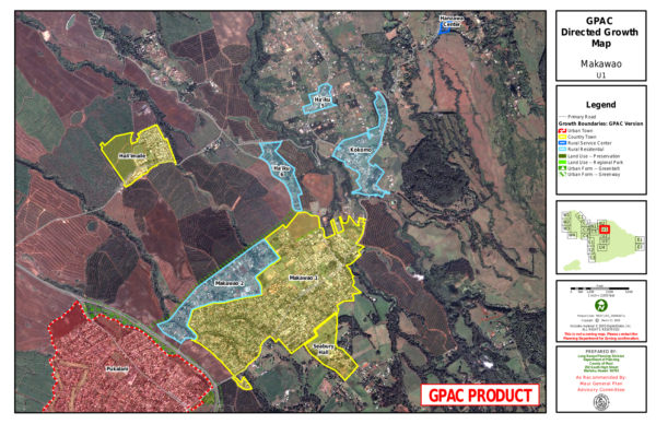 GPAC Directed Growth Map Makawao