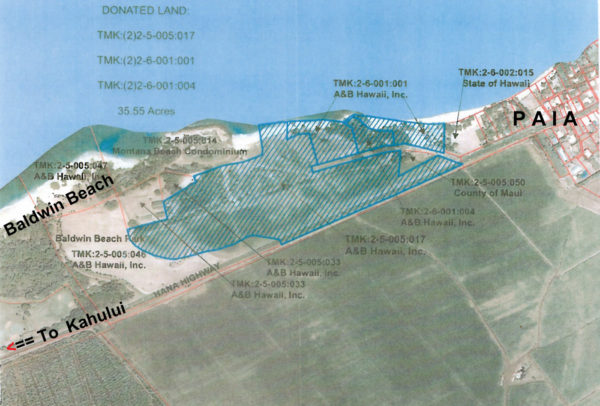 35.55 acres Baldwin Beach land accompanying A&B Business Park offer - click to enlarge